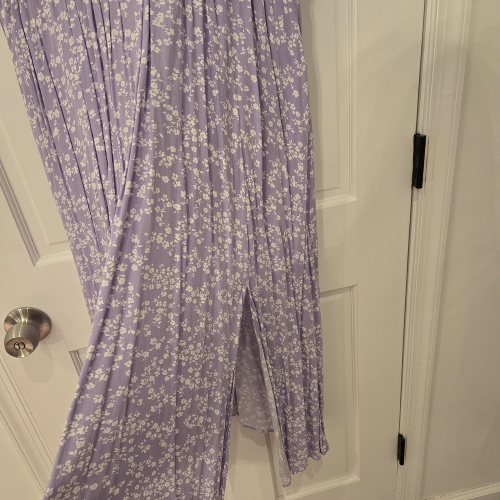 Floral Purple Maxi Dress - Picture 4 of 5